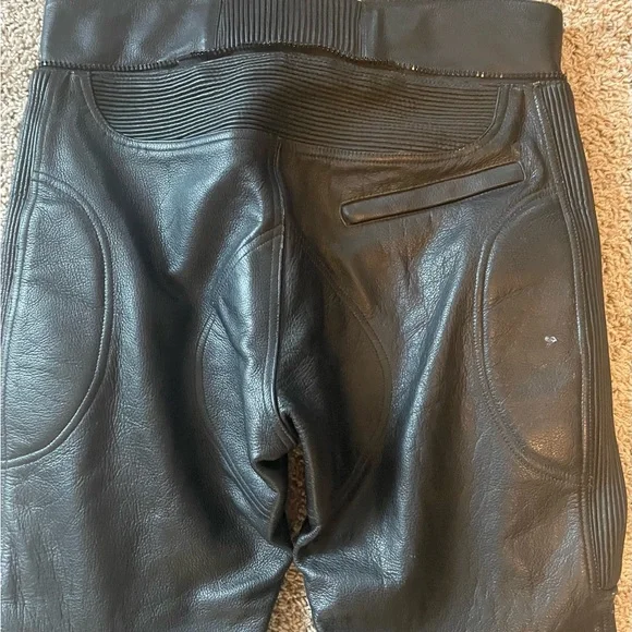 Field Sheer Men’s Vintage All Leather Motorcycle Pants In Sz 36